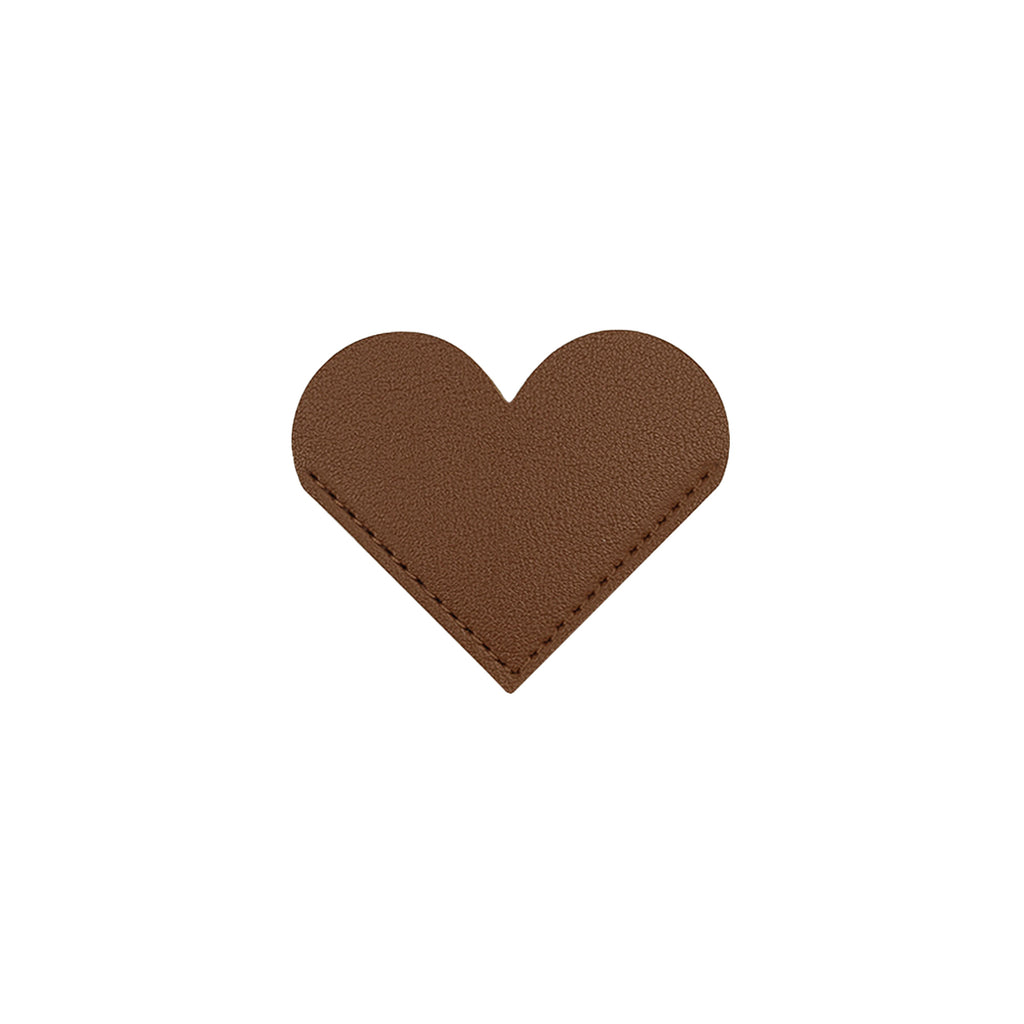 Leather Heart-Shaped Bookmark-Elegant Page Marker