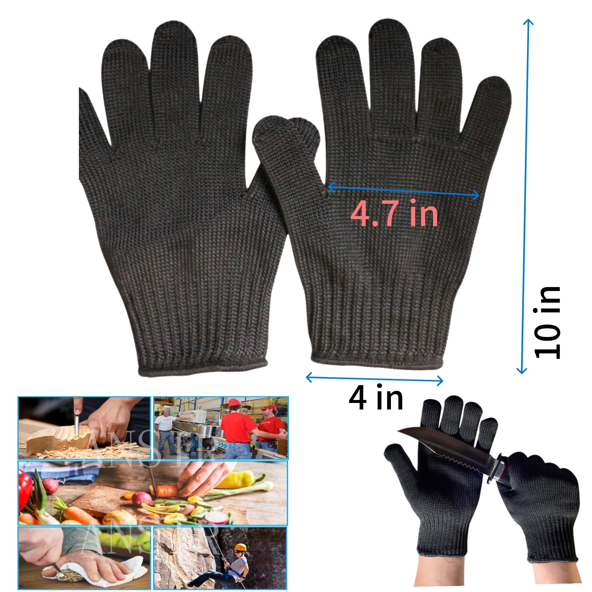 Level 5 Steel Wire Cut Resistant Gloves