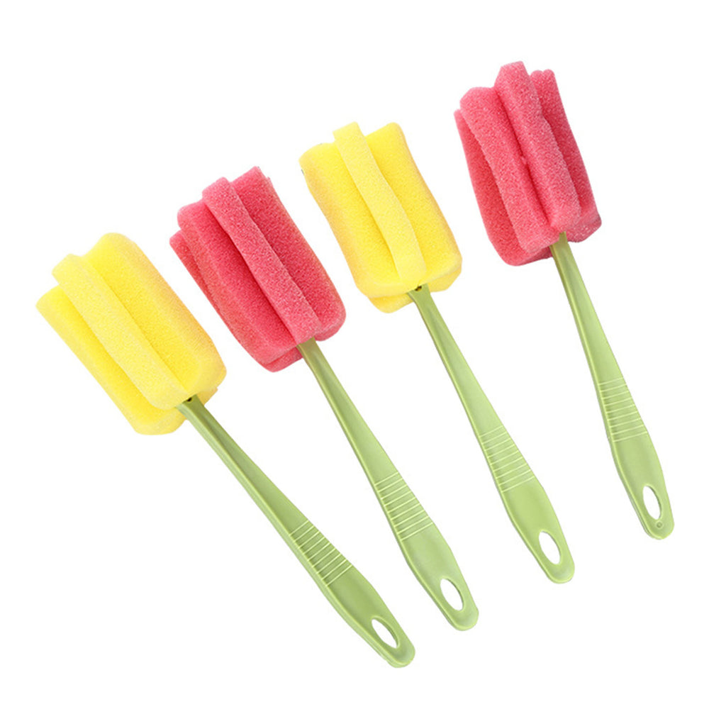 Long-Handled Sponge Bottle Cleaning Brush