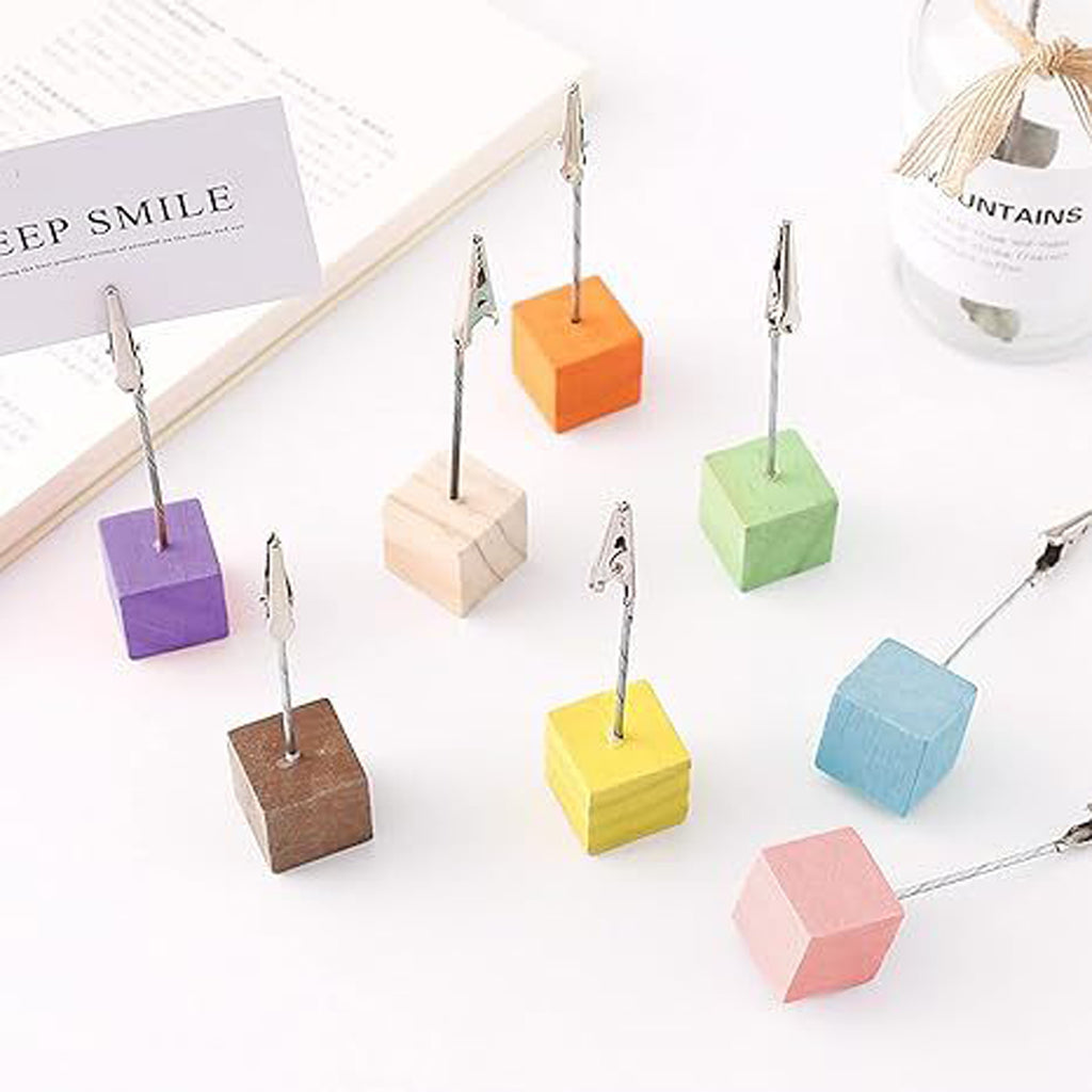 Photo Clip With Wooden Base