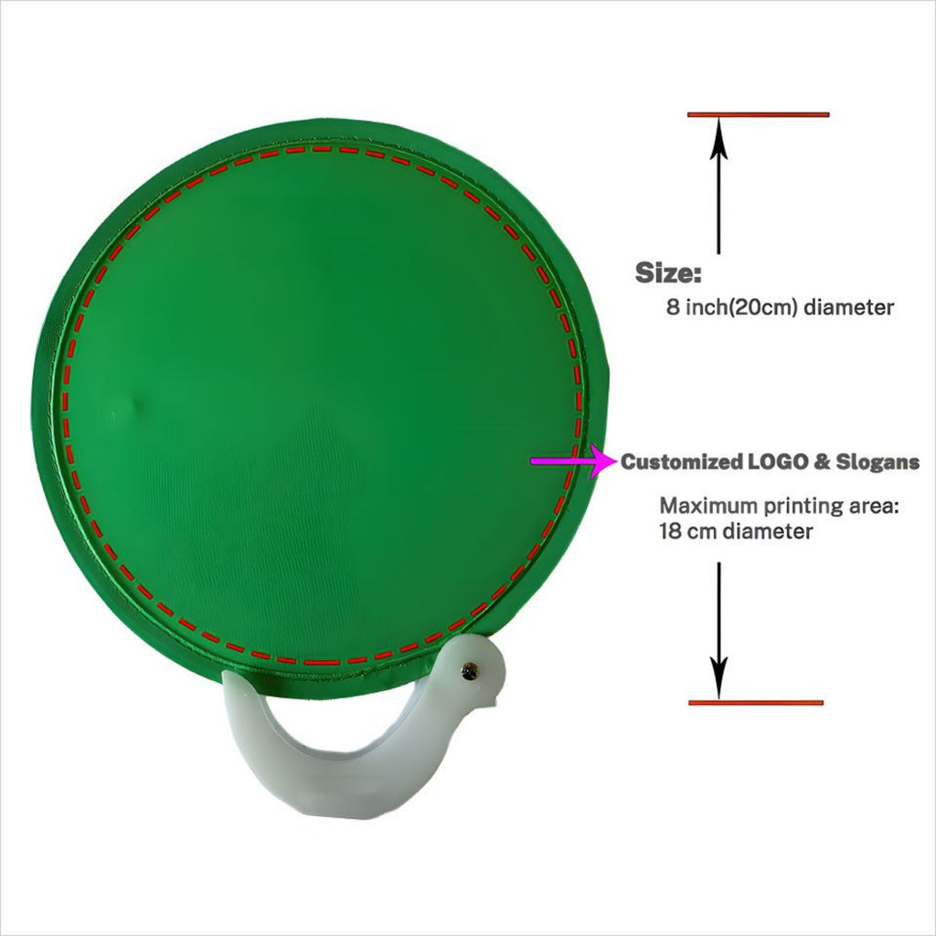 Customized Foldable Nylon Fan With Handle