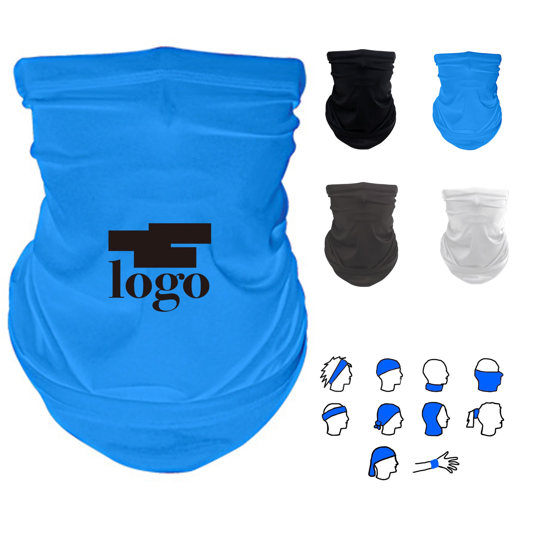 Outdoor Sun Dust Protection Neck Face Scarf Mask