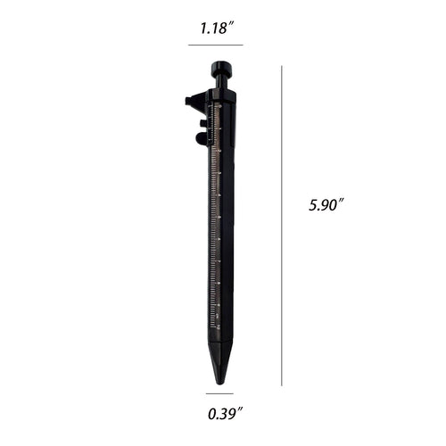 2-In-1 Ballpoint Pen With Caliper