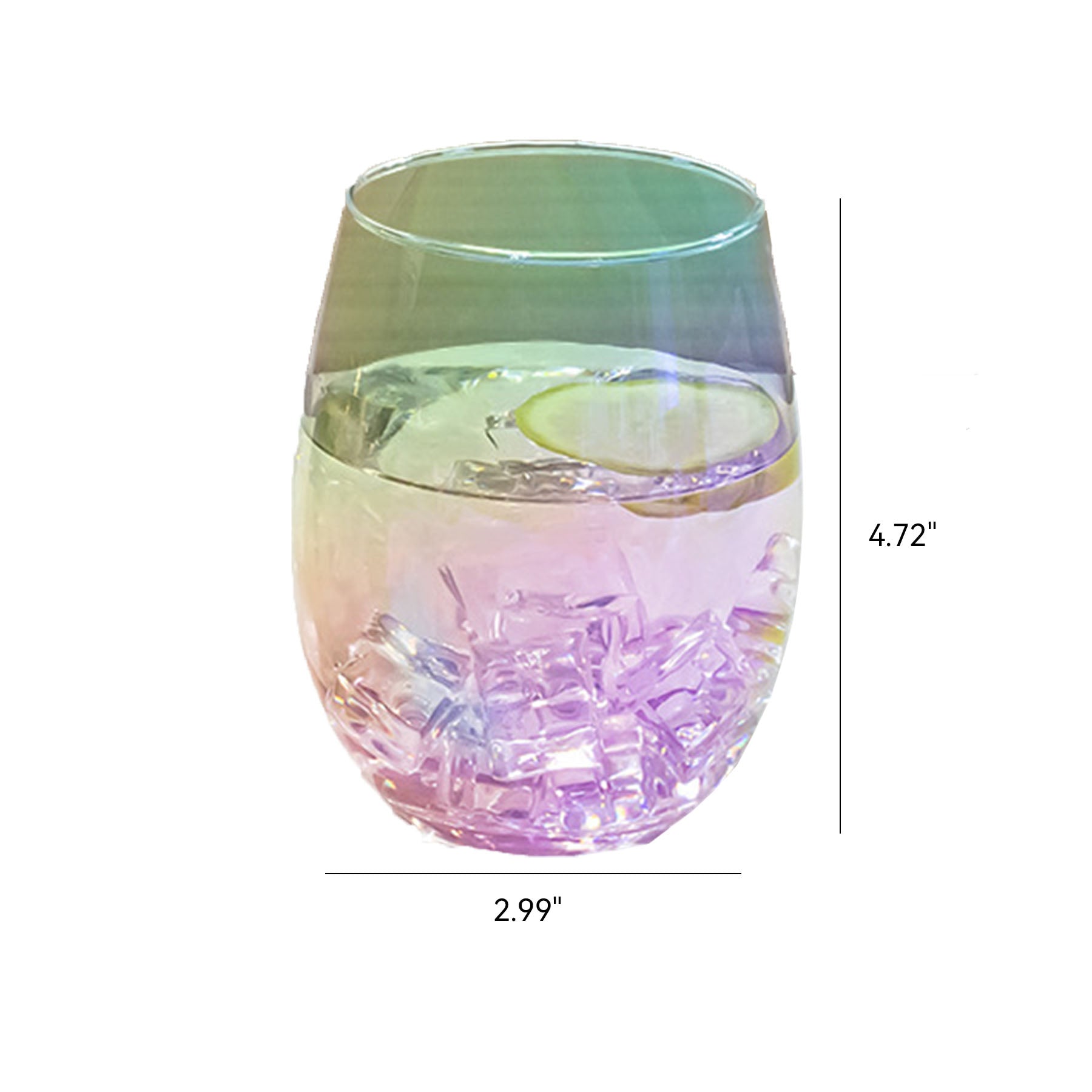 20 Oz Egg Shaped Glass Cup