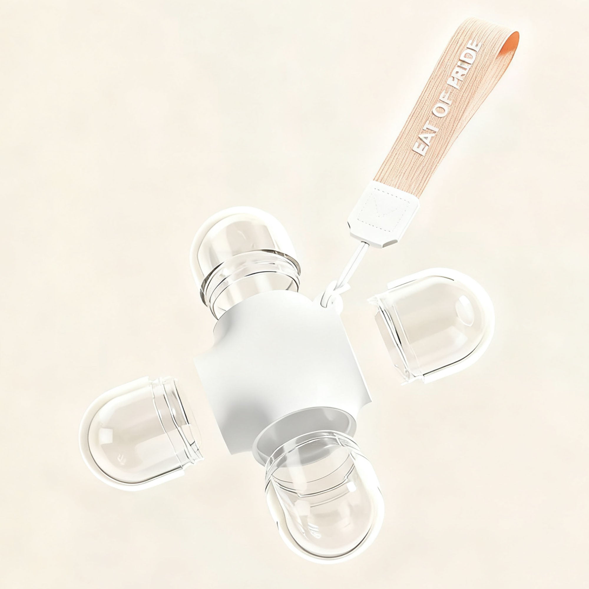 Moisture-proof Four Compartment Capsule Pill Box Dispenser