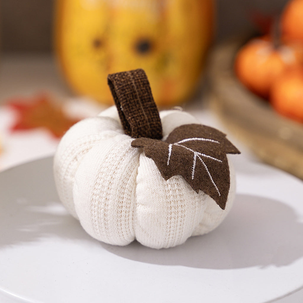 Pumpkin Knit Pendant Thanksgiving Ornament