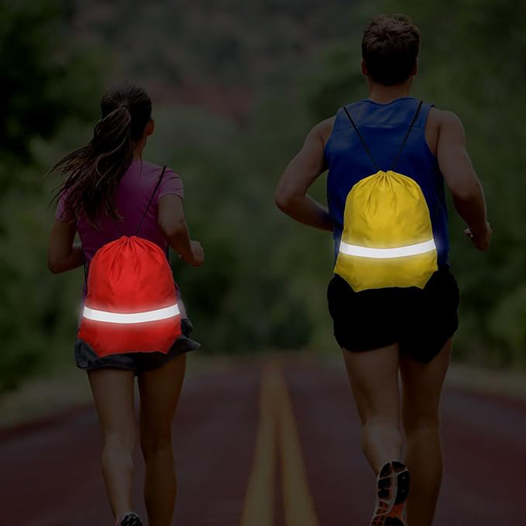 Reflective Drawstring Backpack