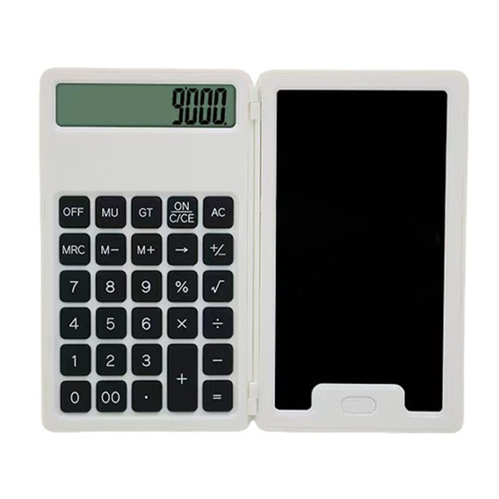 Foldable Calculator With LCD Writing Tablet