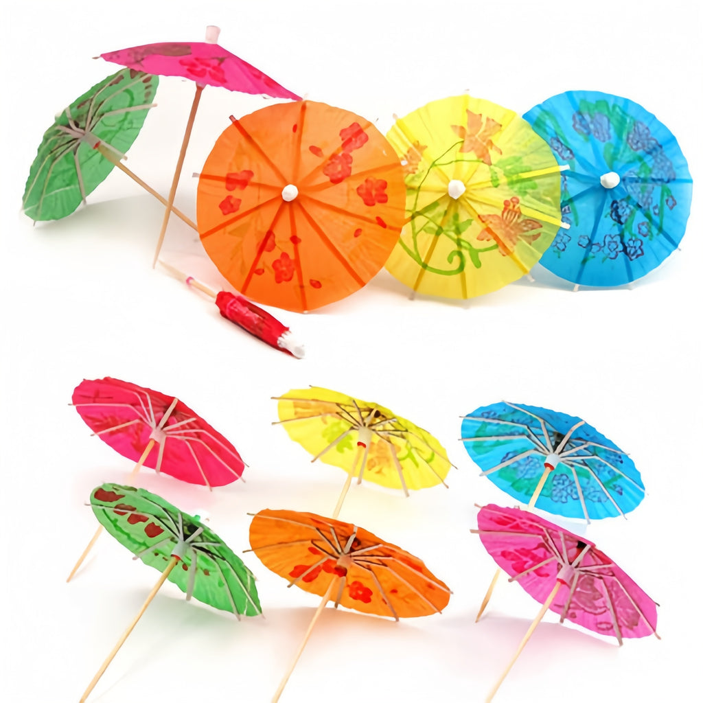 Disposable Colorful Umbrella Toothpick 55 pcs/package