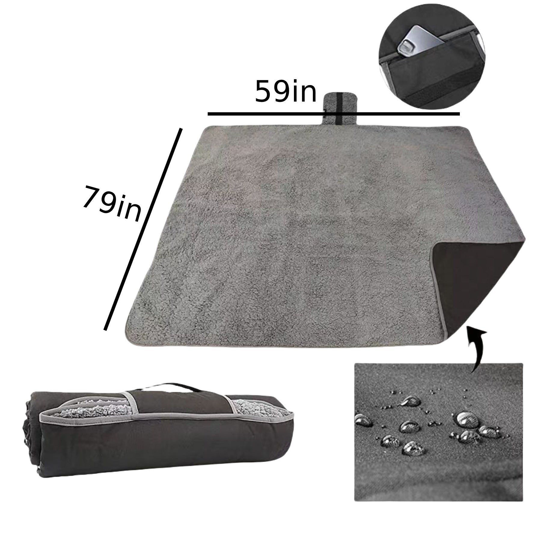 Portable Waterproof Camping Blanket