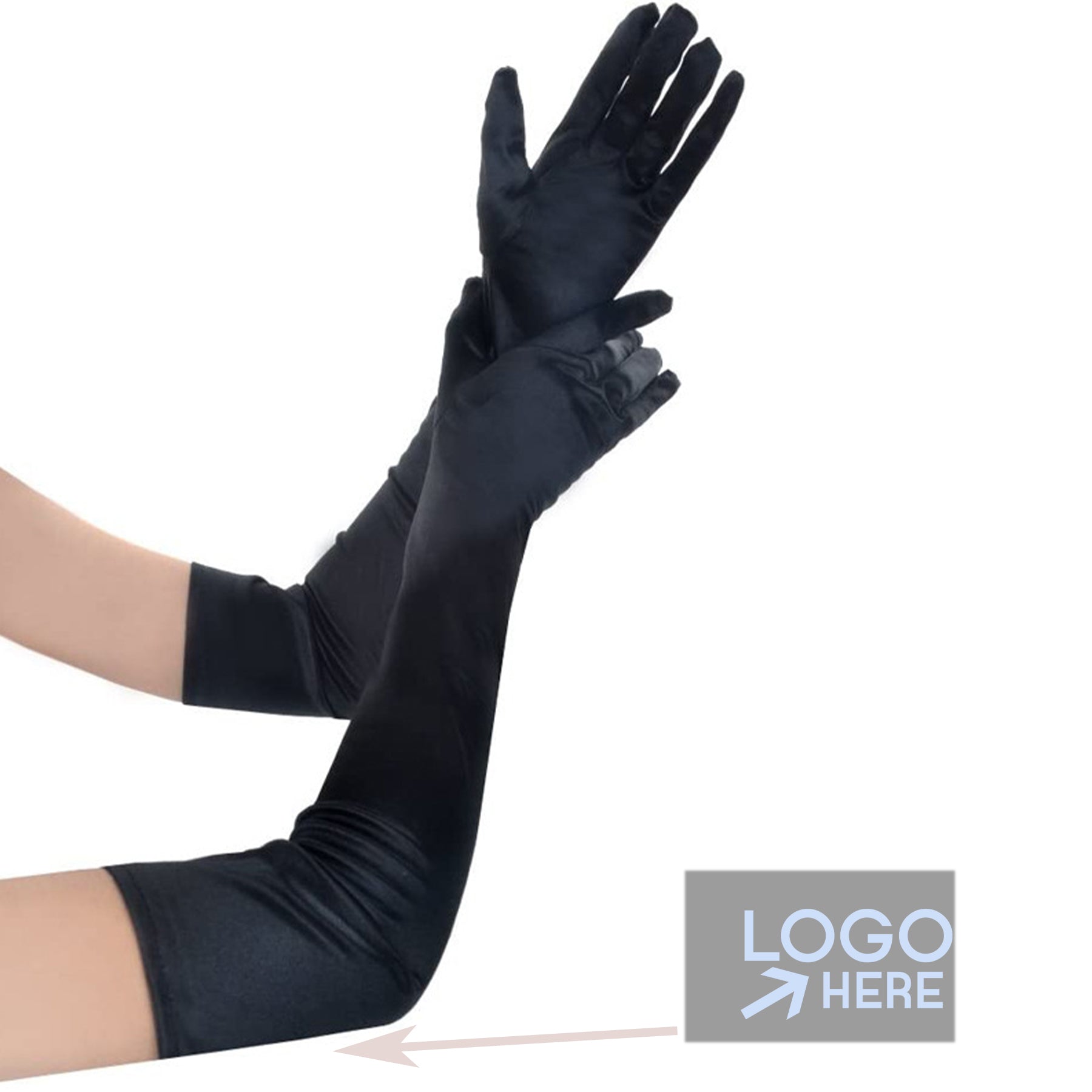 Bridal Dance Long Satin Elbow-Length Gloves