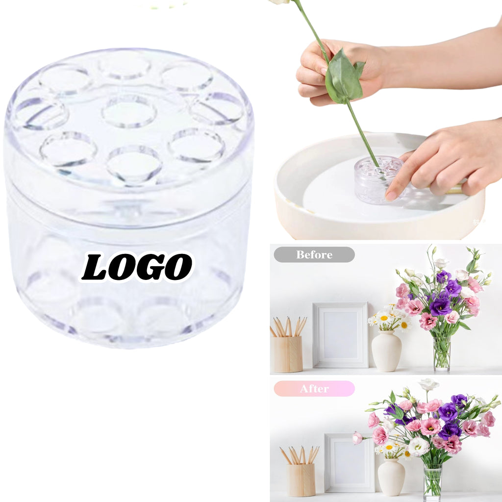 Clear Spiral Ikebana Stem Holder