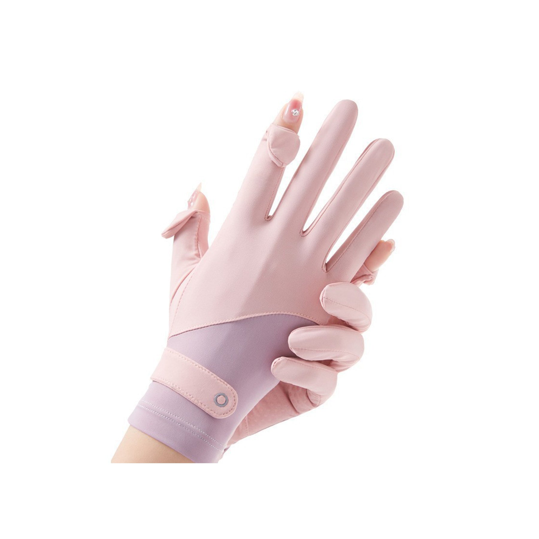 Summer Outdoor Ice Silk Sunscreen Cycling Gloves
