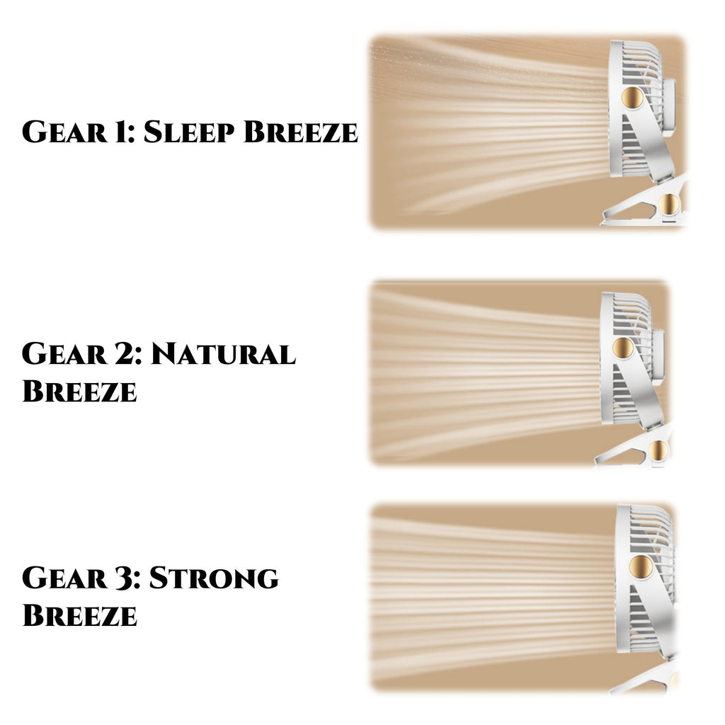 Silent Light Clip Fan