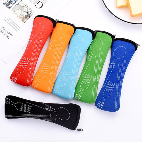 410 Stainless Steel Cutlery Set with Portable Pouch