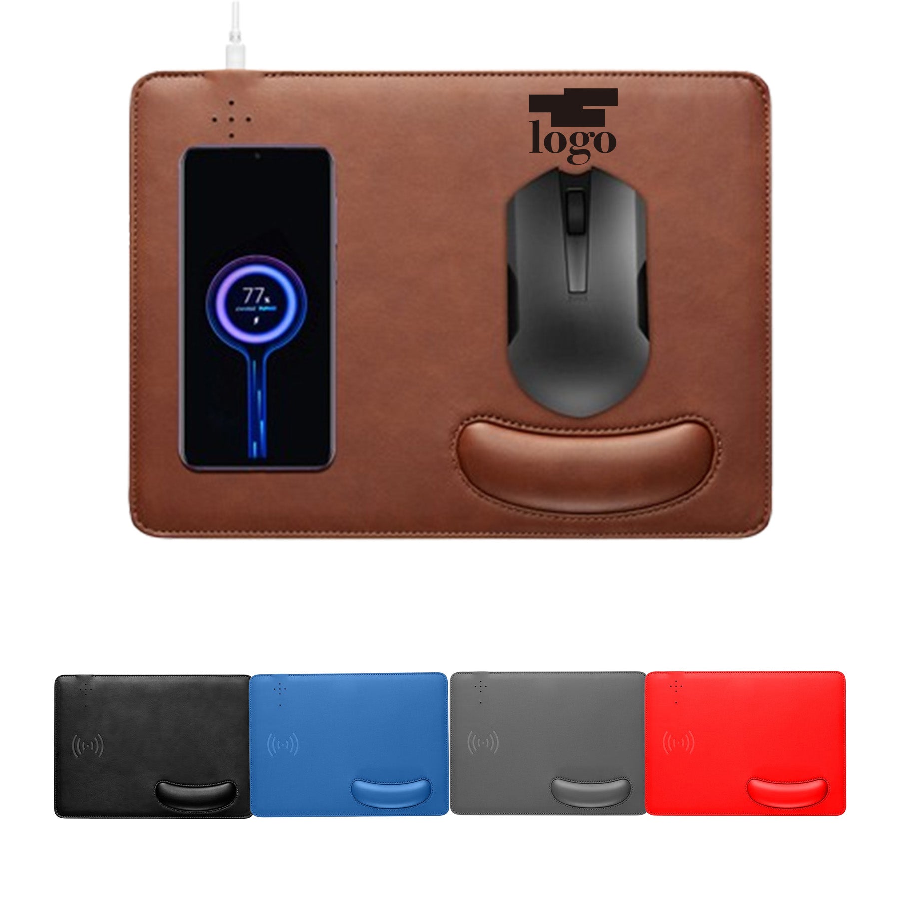 PU Material Wireless Charging Mouse Pad