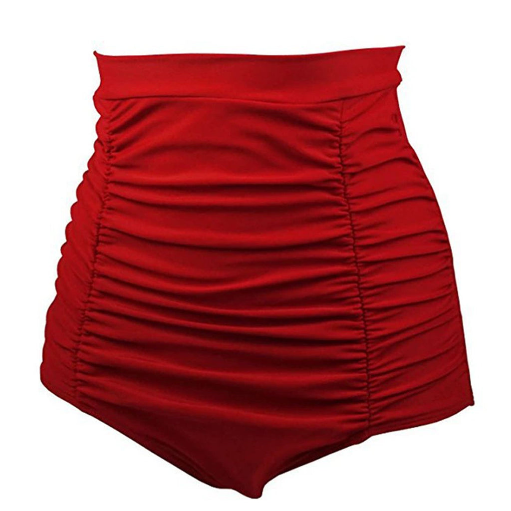 Women'S High-Waist Ruched Swim Shorts