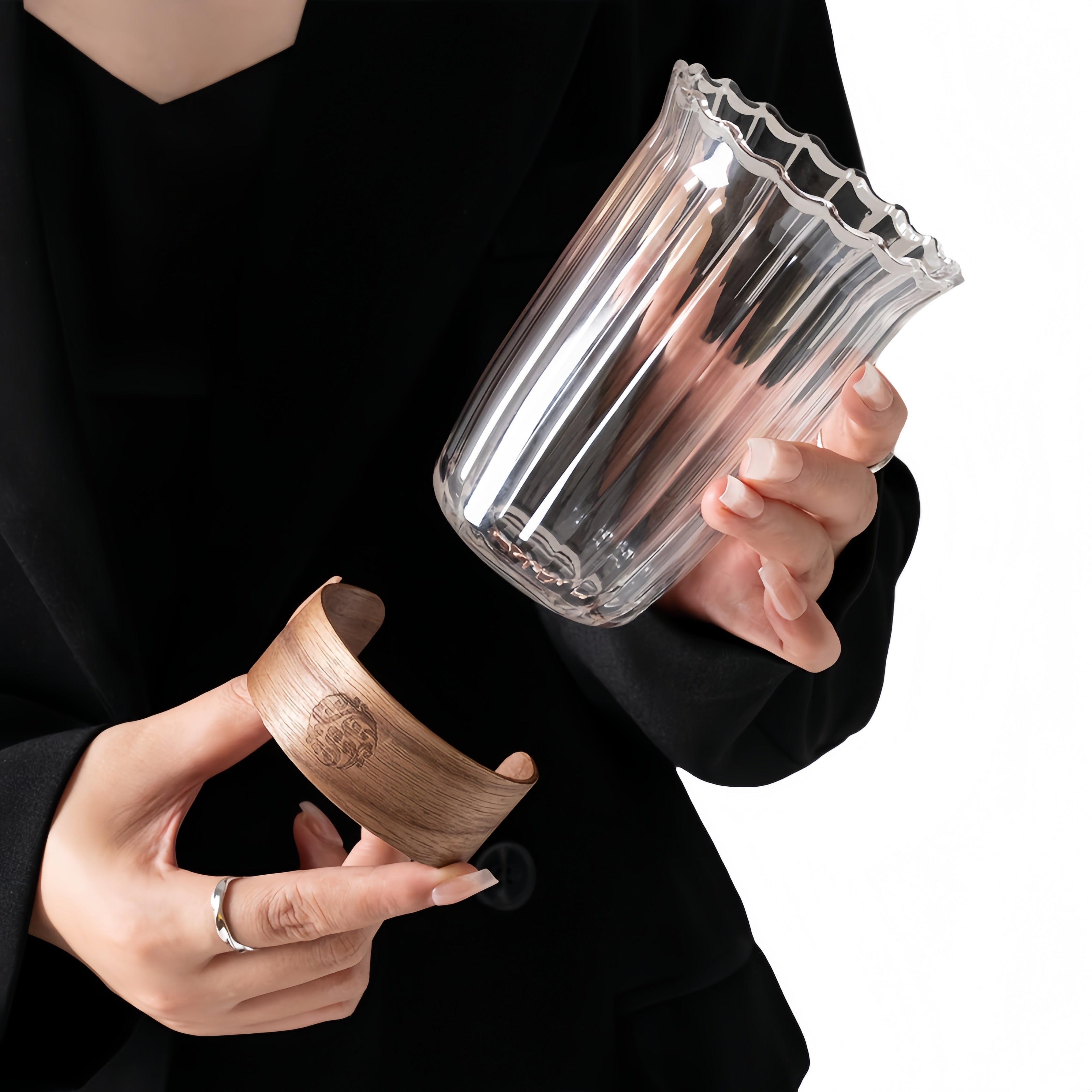 Stripes Glass Cup