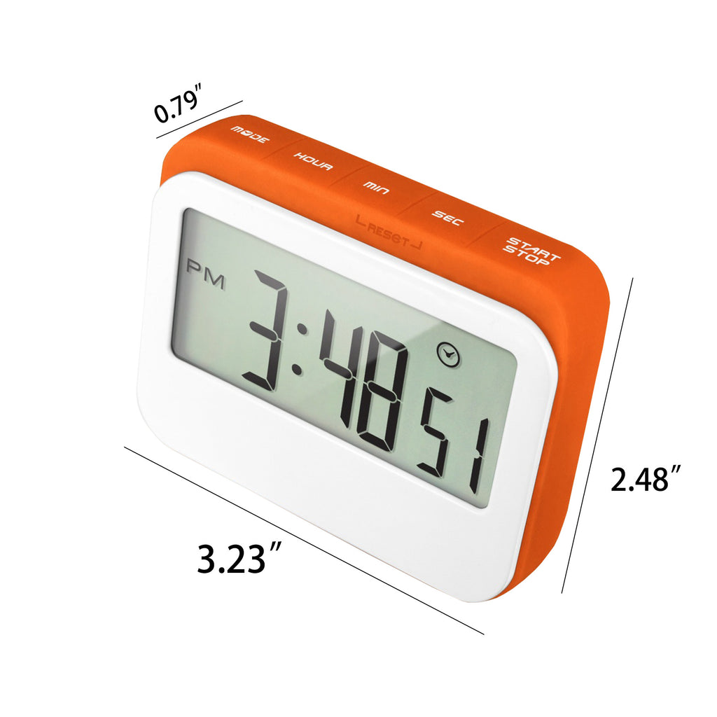 Soft Touch Widescreen Kitchen Timer/Clock