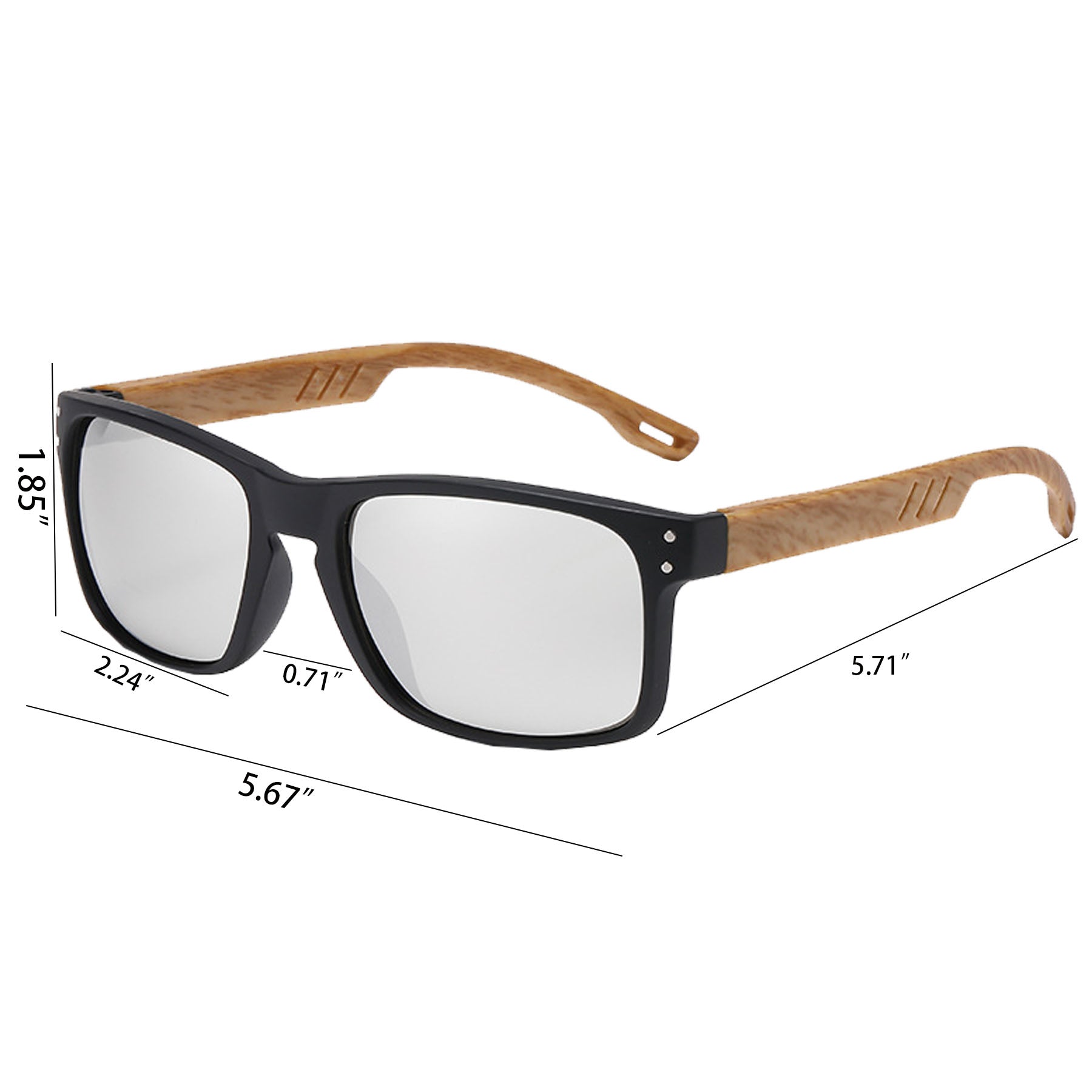 Square Wooden Sunglasses