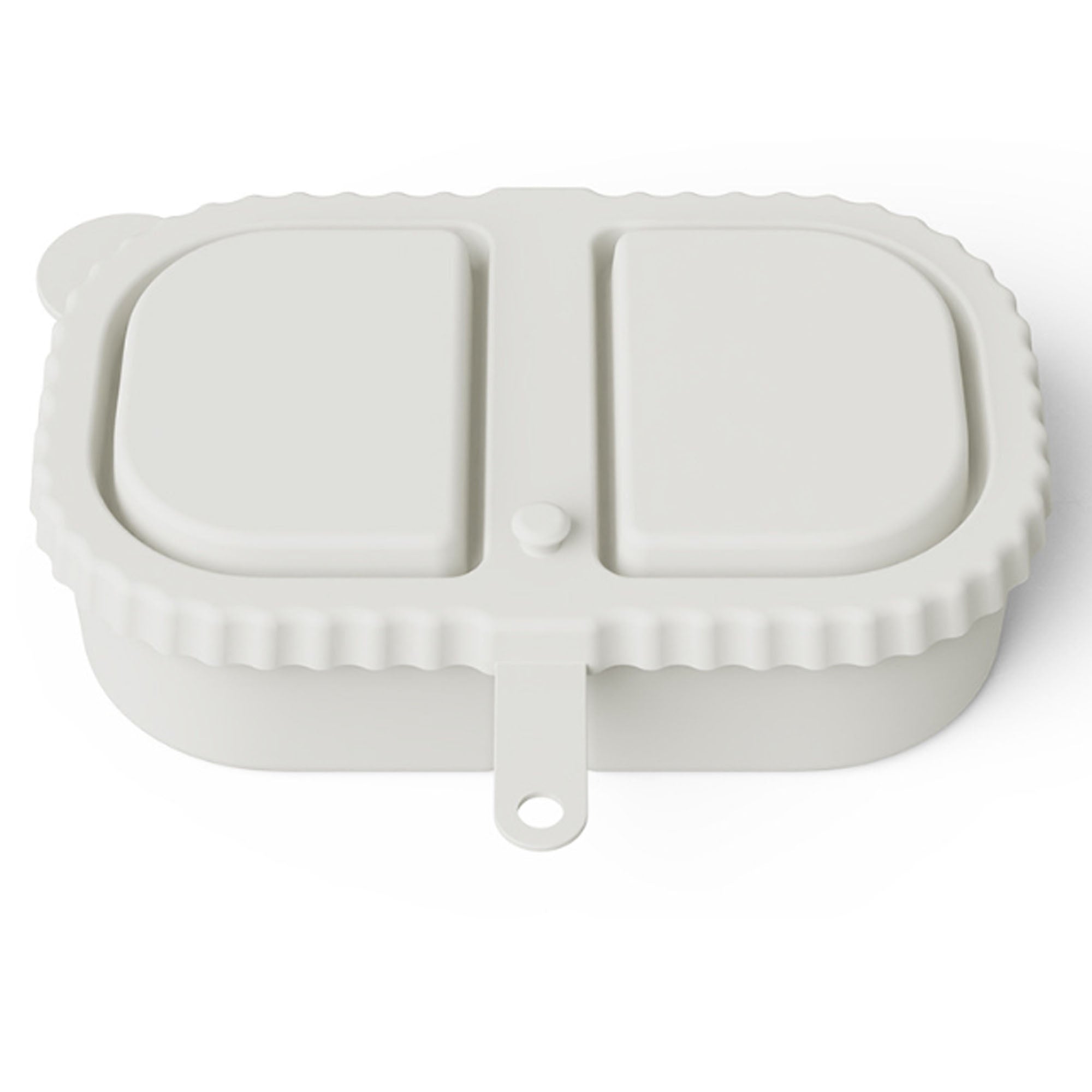 Silicone Double Compartment Condiment Container with Lid