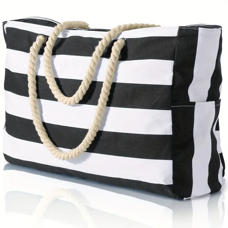 Waterproof Beach Tote Bag with Zipper