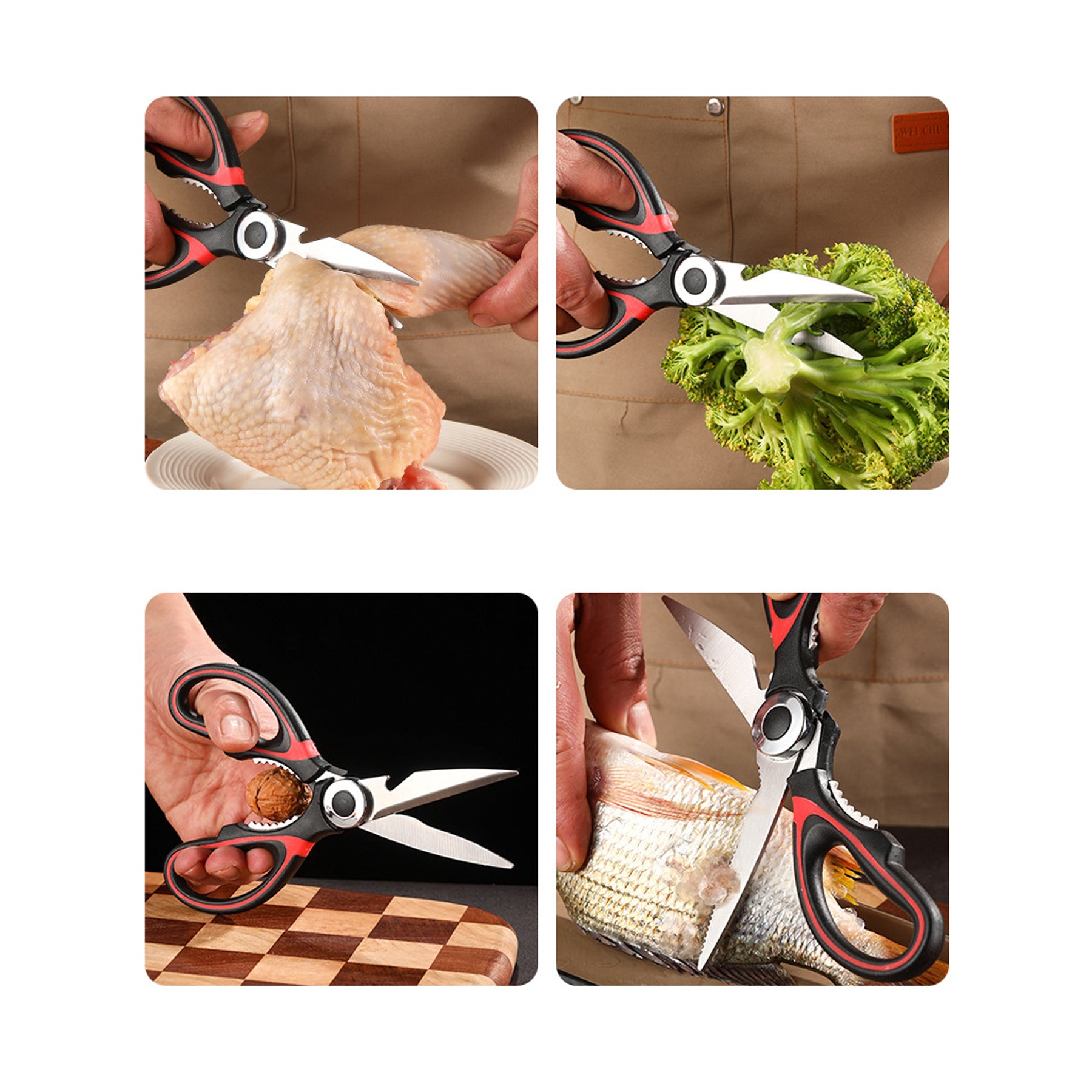 Stainless Steel Multifunctional Kitchen Scissors