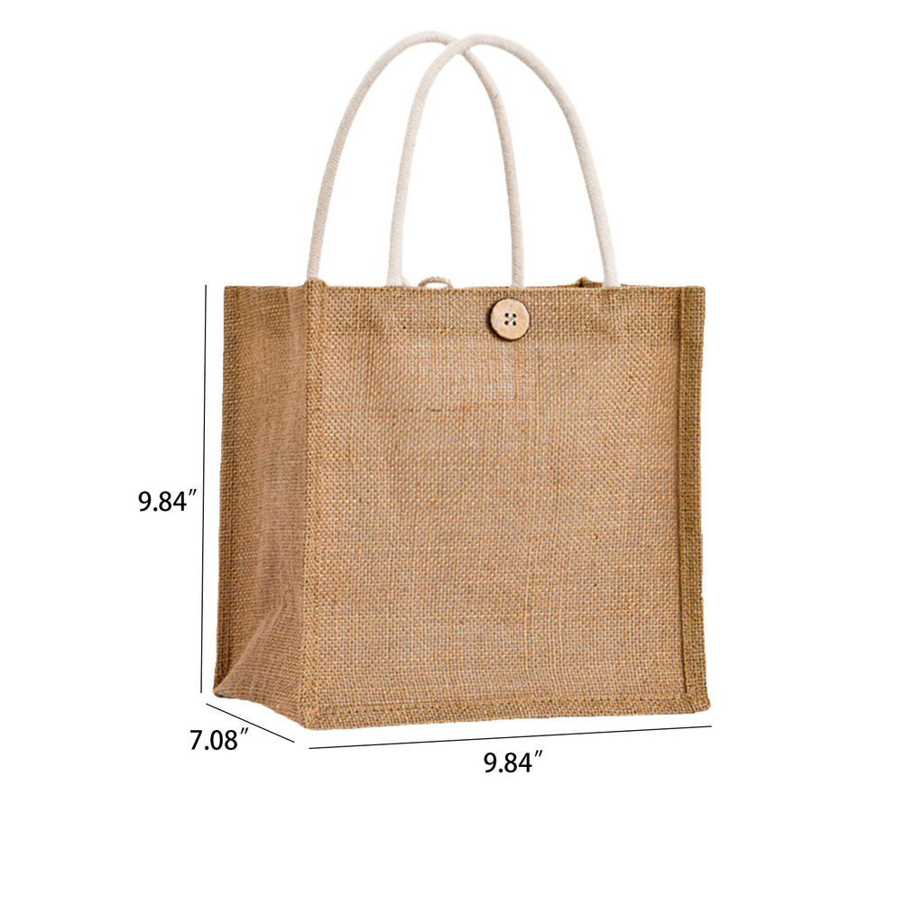 Burlap Tote Bag