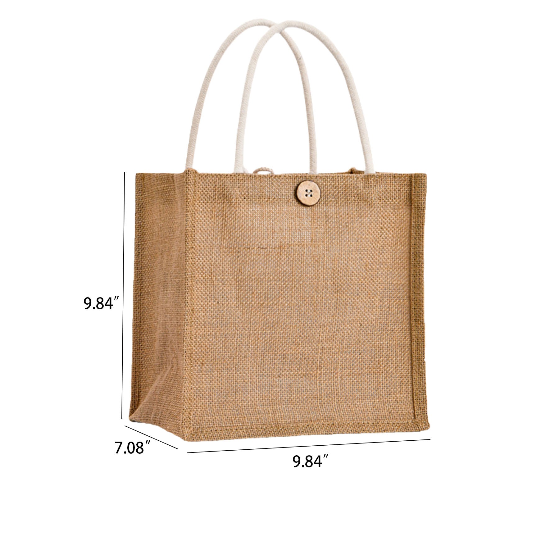 Burlap Tote Bag