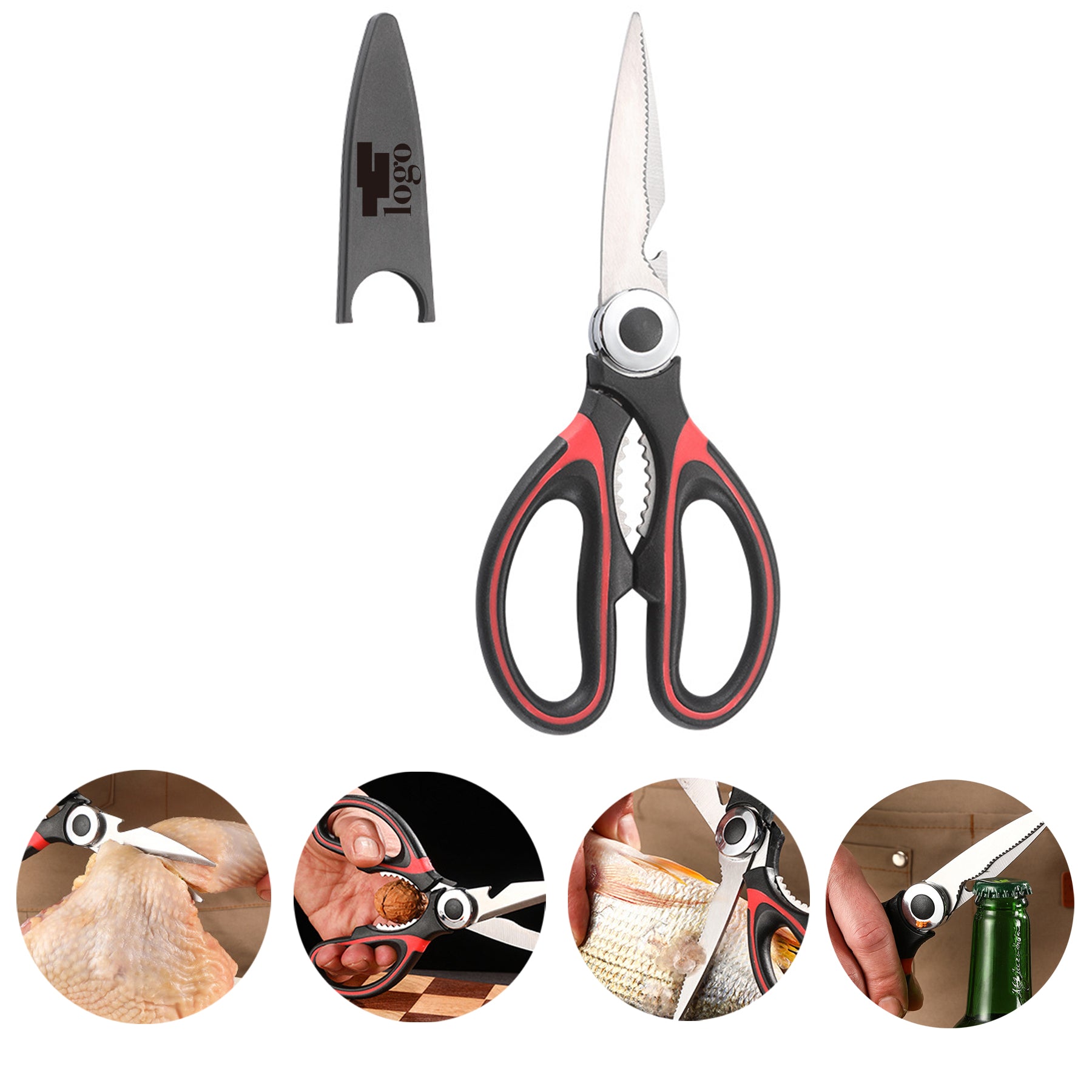 Stainless Steel Multifunctional Kitchen Scissors