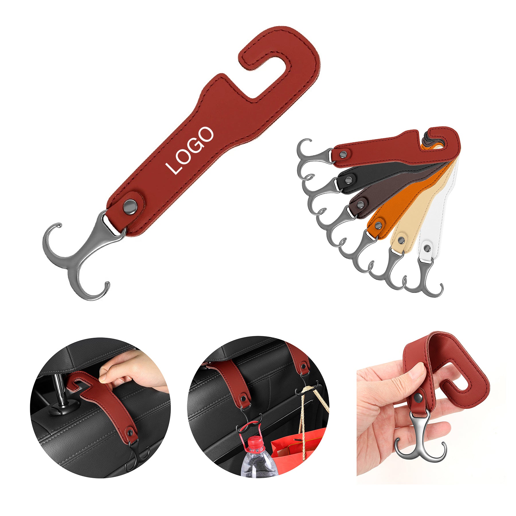 Car Seat Back Double Hooks