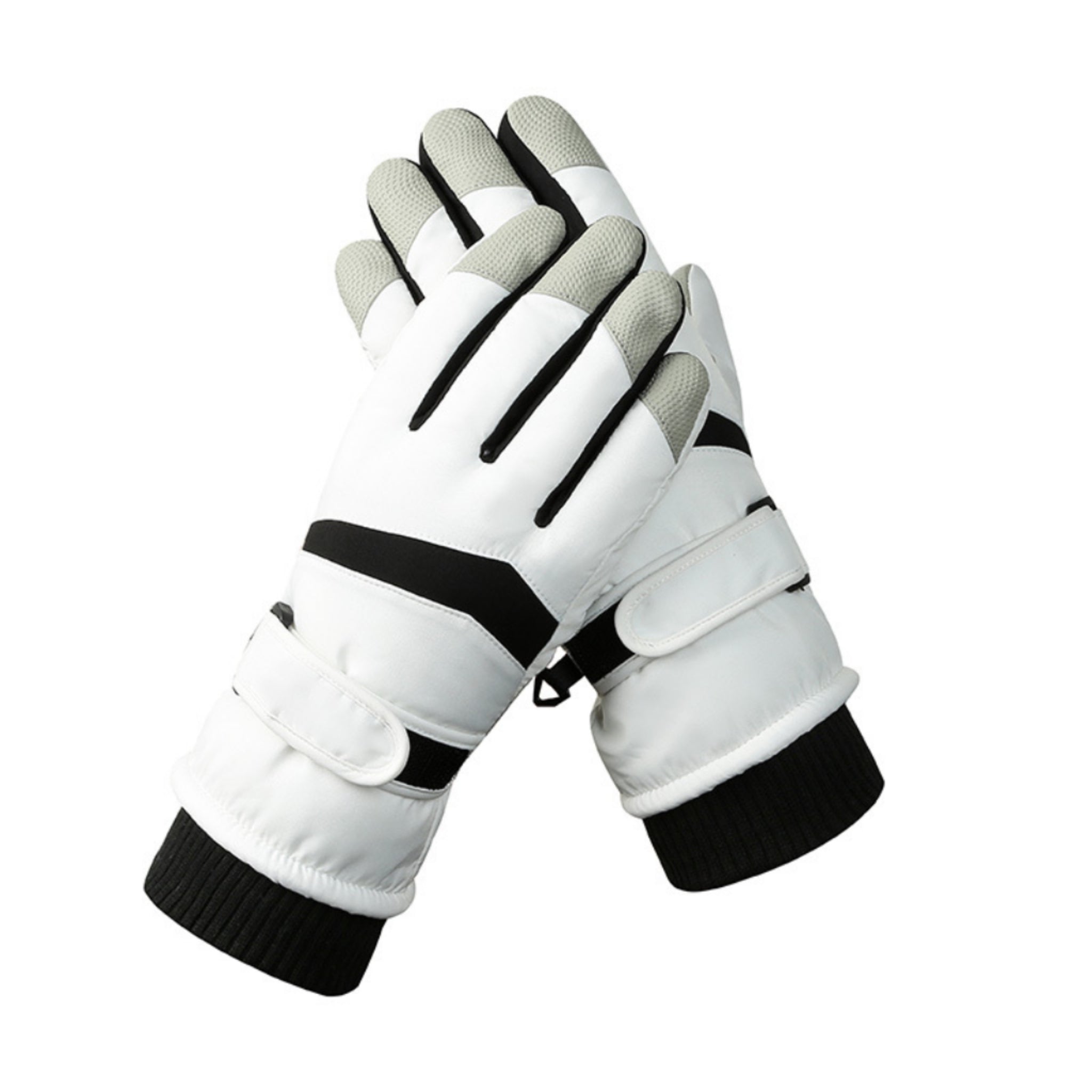 Ski Gloves Ten Finger Touchscreen Grip Tech Cashmere Lined