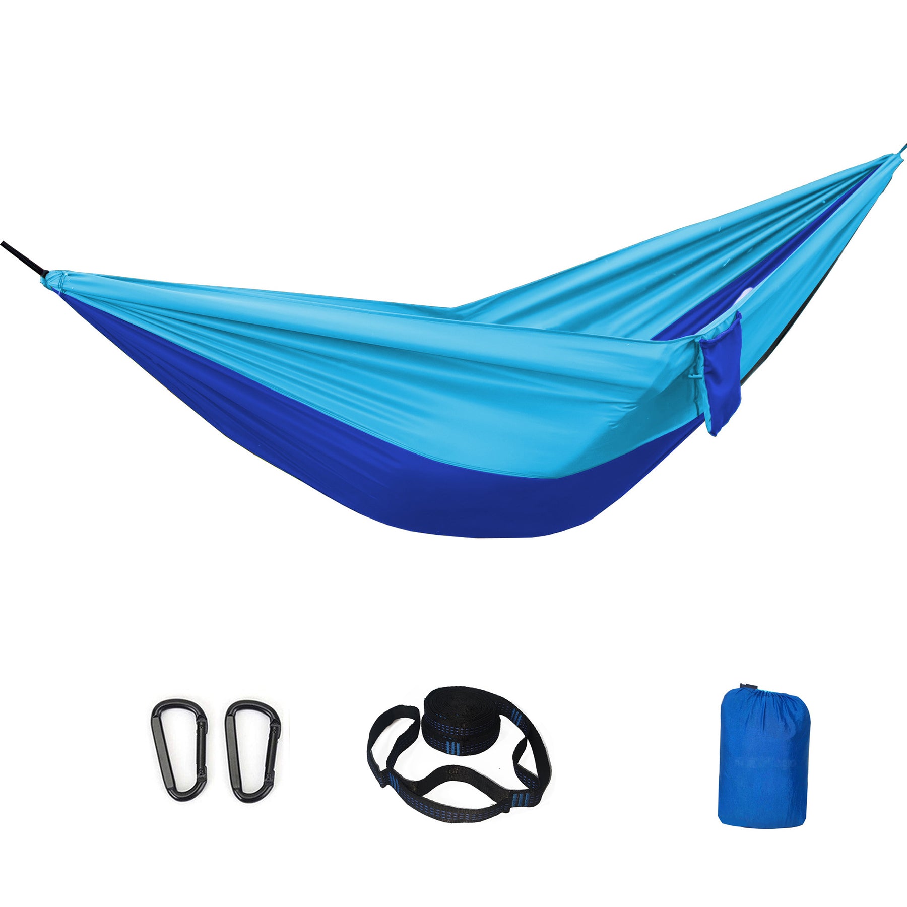 Outdoor Hammock Double Anti - Rollover Color Blocking