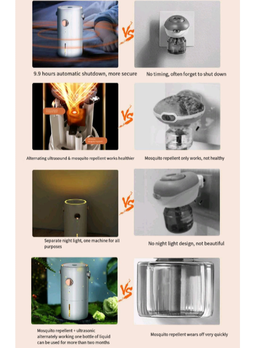Ultrasonic Electric Heating Mosquito Repeller