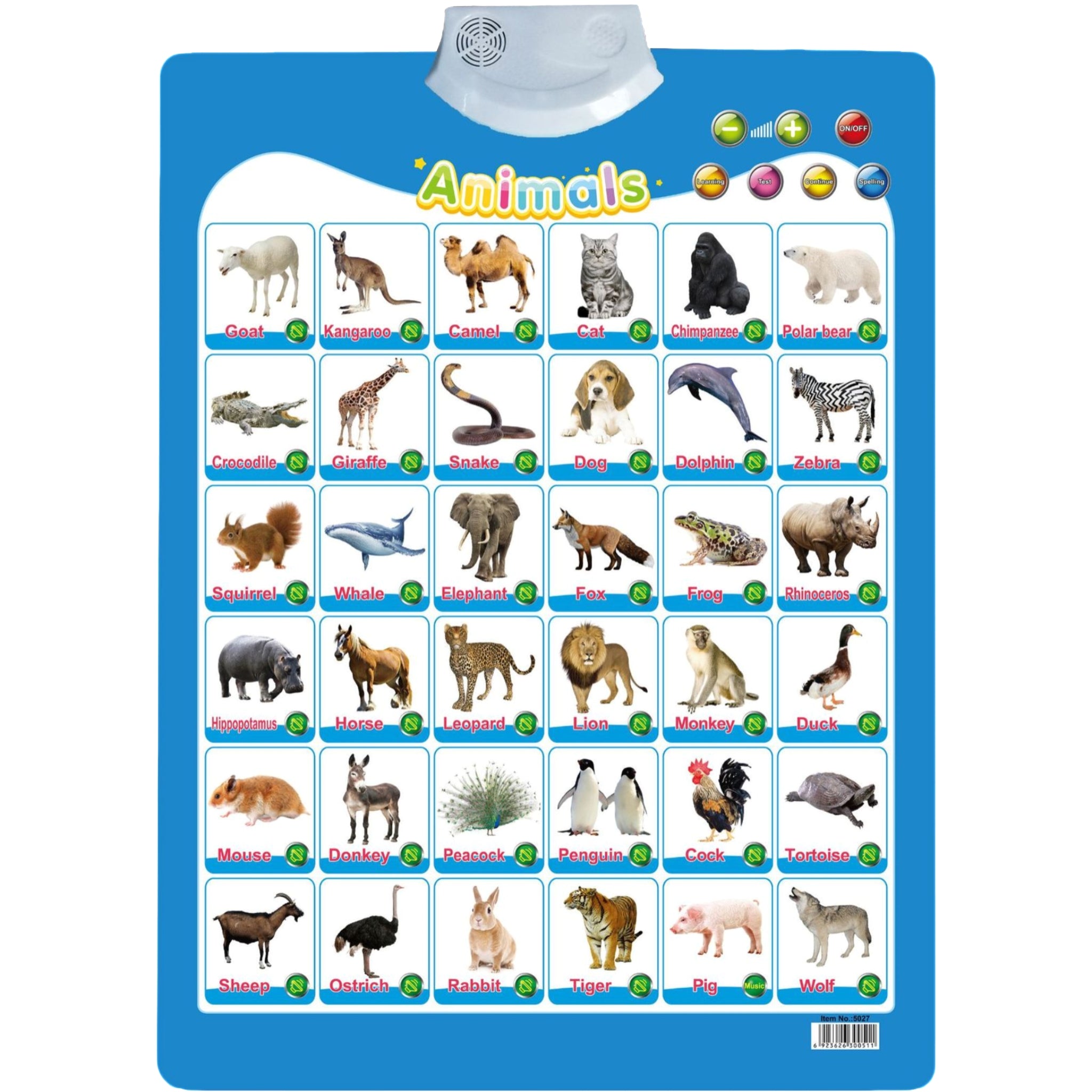 All English Sound Enabled Wall Chart