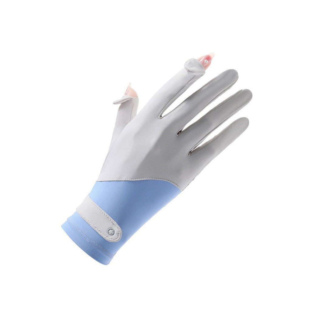 Summer Outdoor Ice Silk Sunscreen Cycling Gloves