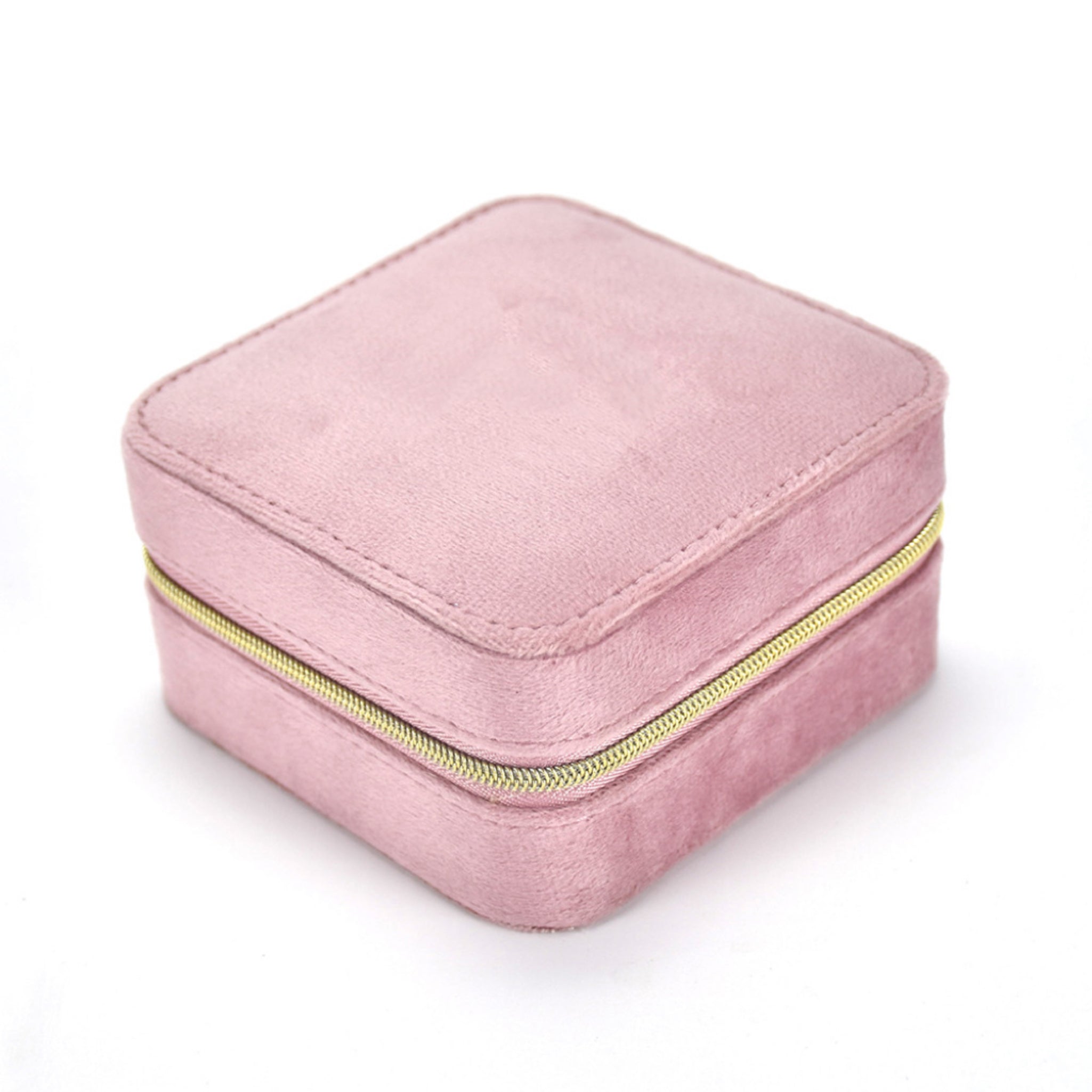 Velvet Zipper Jewelry Box