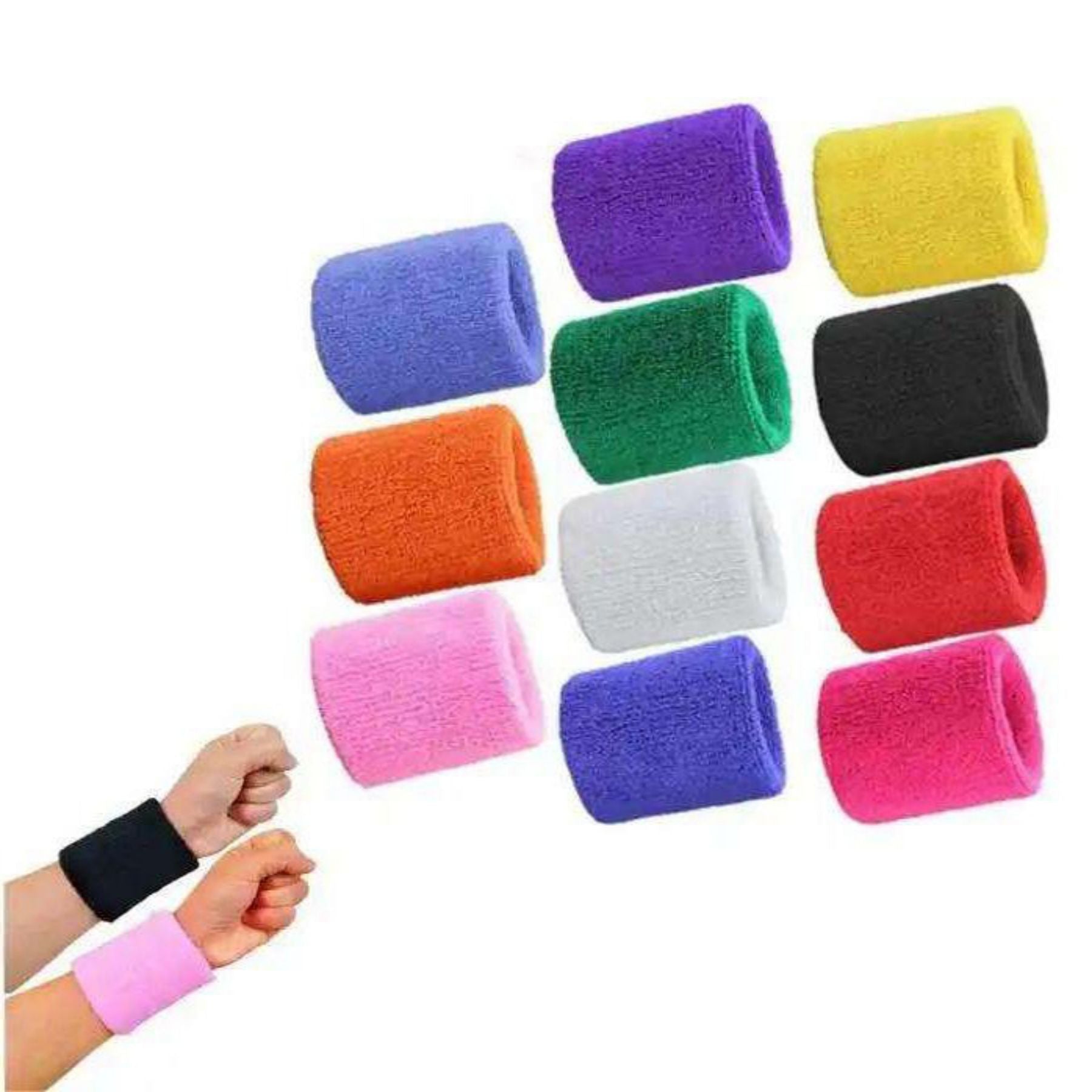 Sport Breathable Sweat-Absorbent Cotton Wristbands