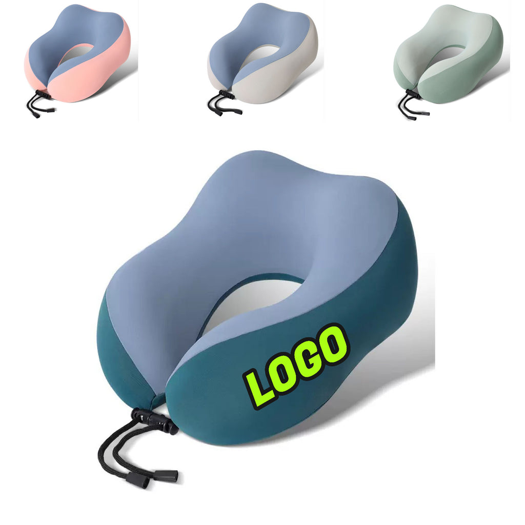 Ice Silk Memory Foam U-Neck Pillow, ErgonomicNeck Support