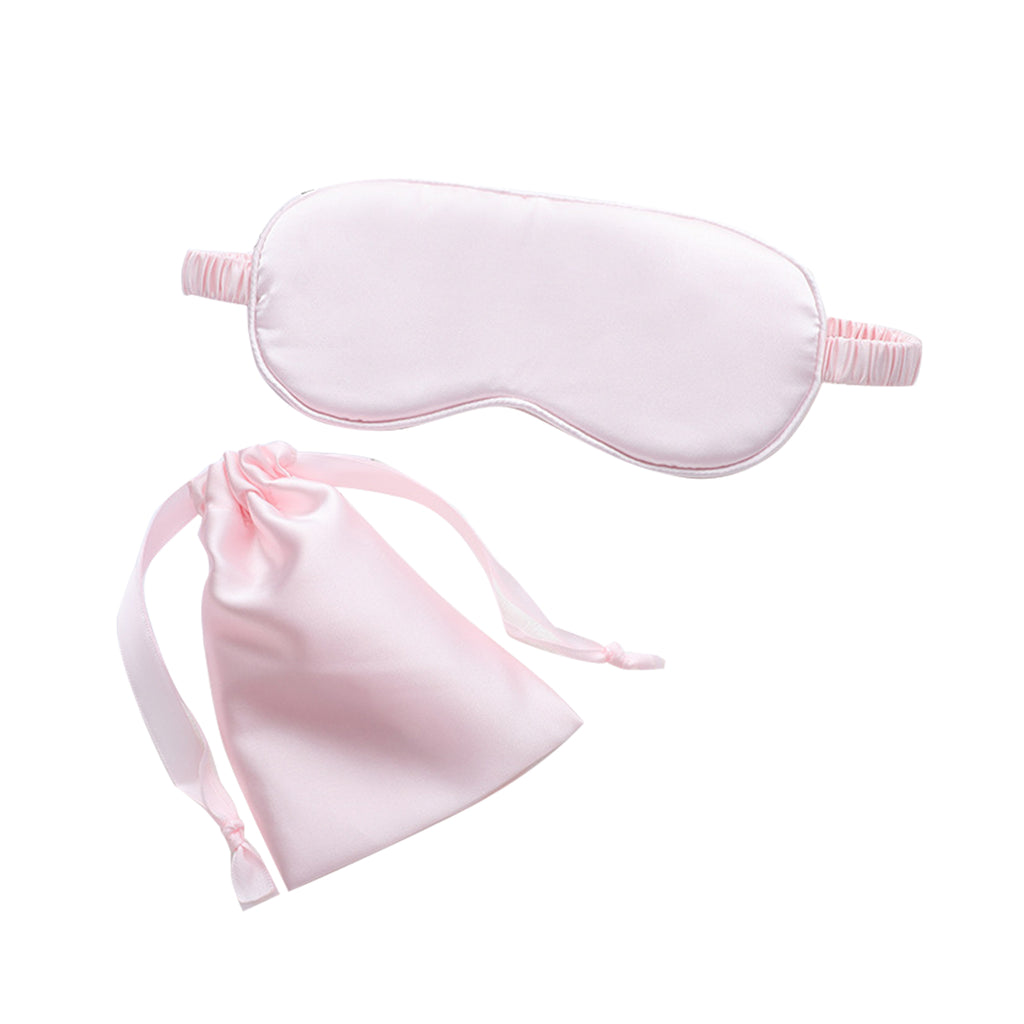 Imitation Silk Storage Eye Mask Cloth Bag Two-Piece Set
