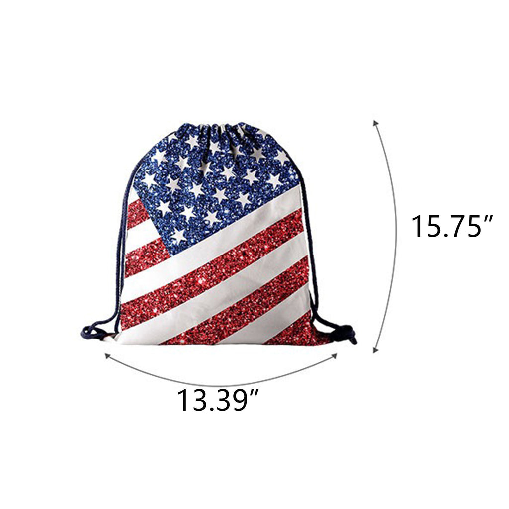 Independence Day American Flag Canvas Bag