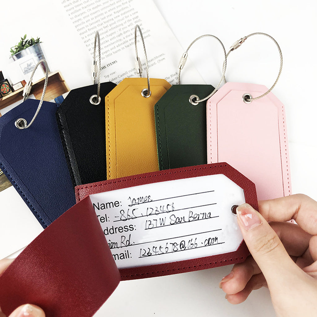 Pu Leather Luggage Tag