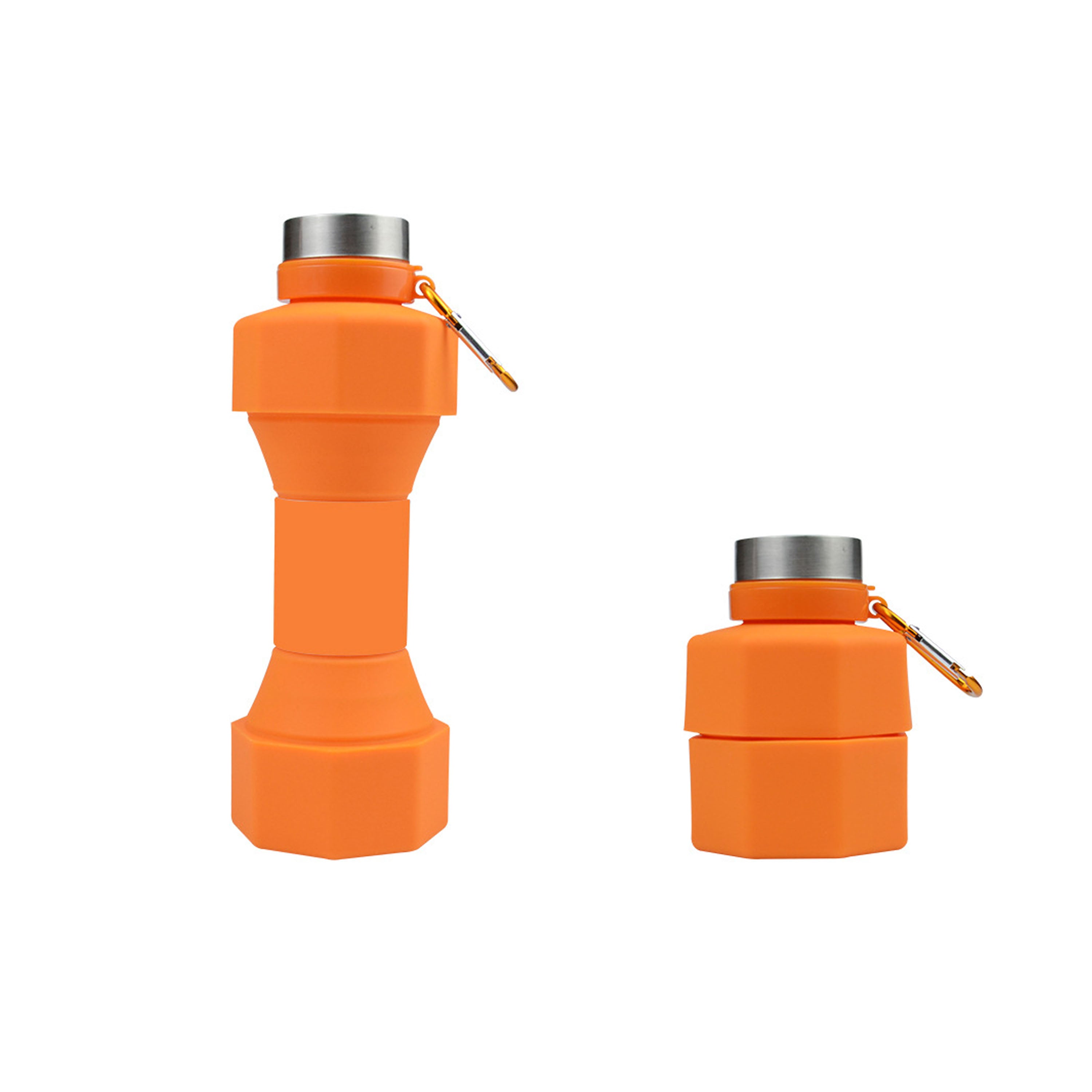 Dumbbell Shape Foldable Sports Squeeze Drink Bottles