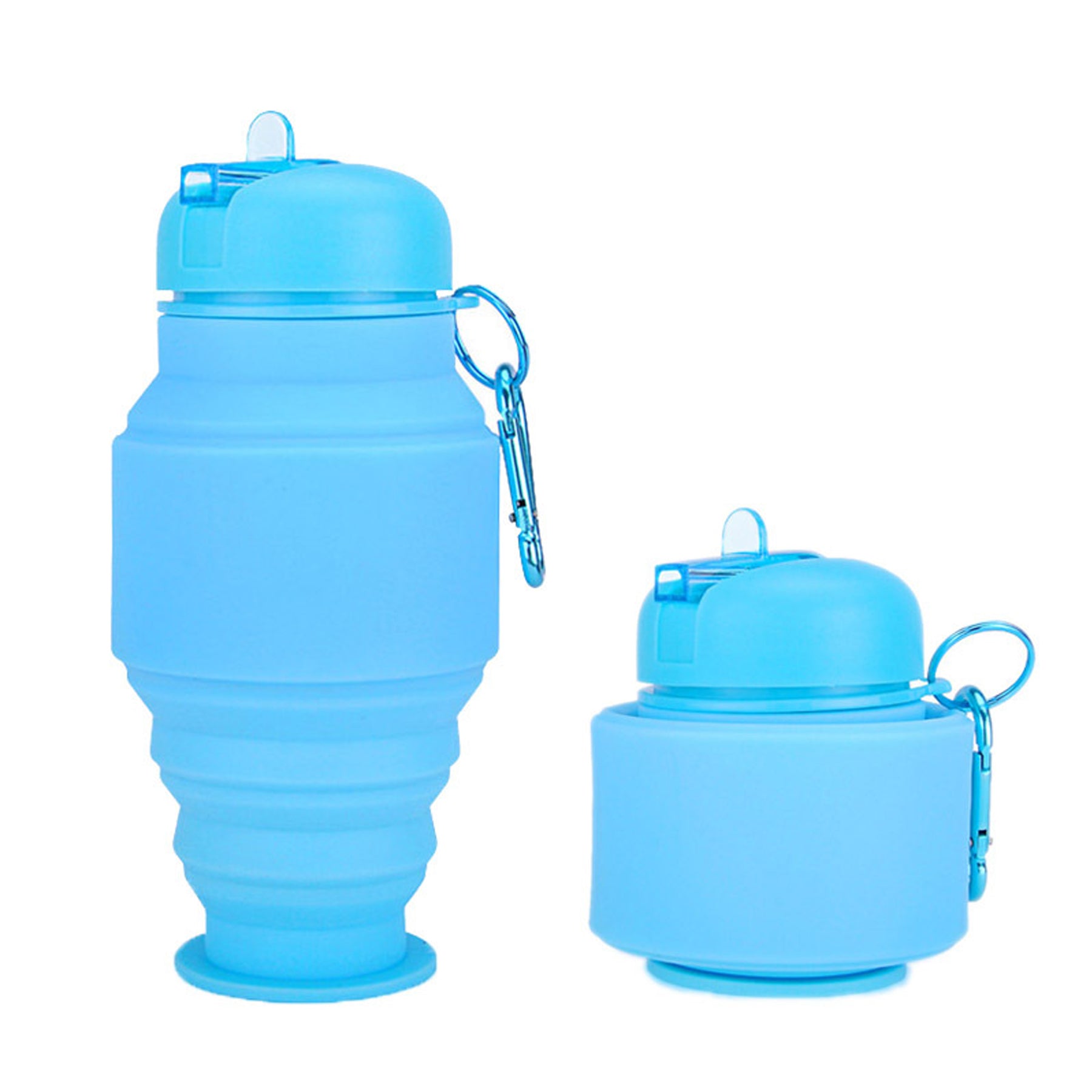 17oz Portable Outdoor Silicone Telescopic Water Bottle