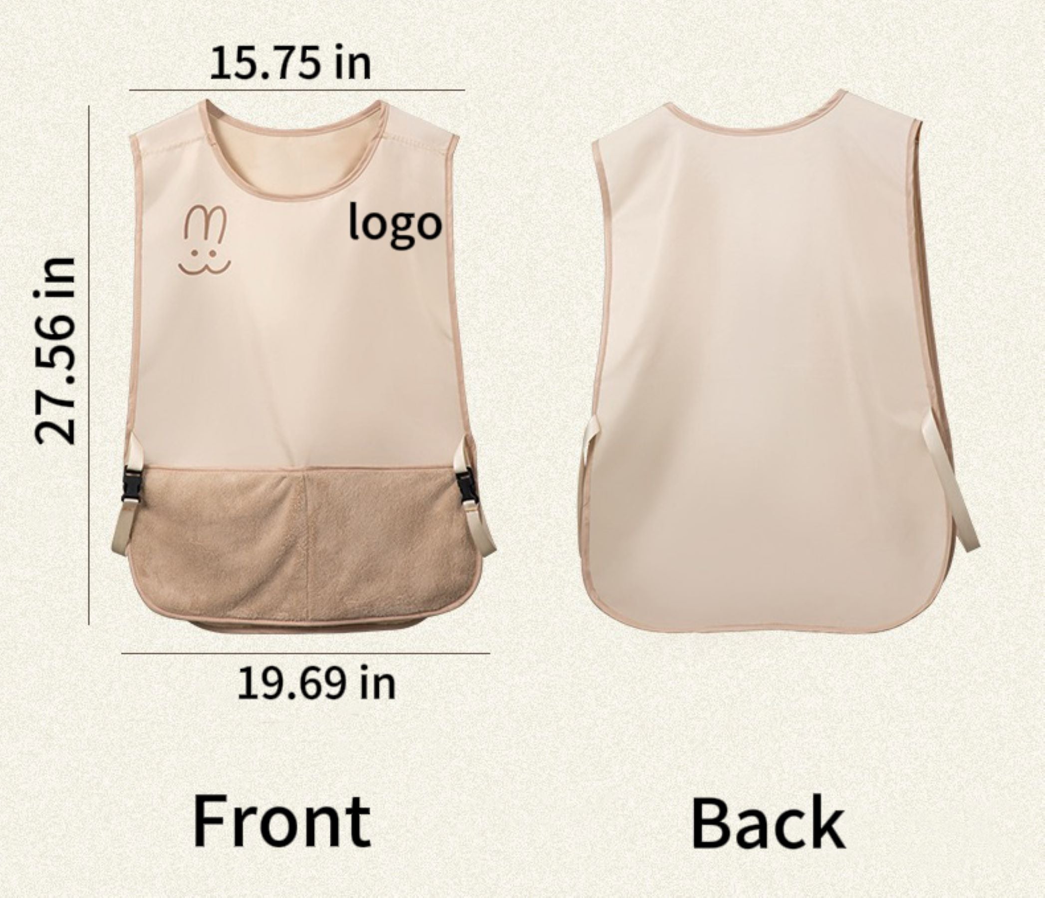 Waistcoat Style Sleeveless Apron