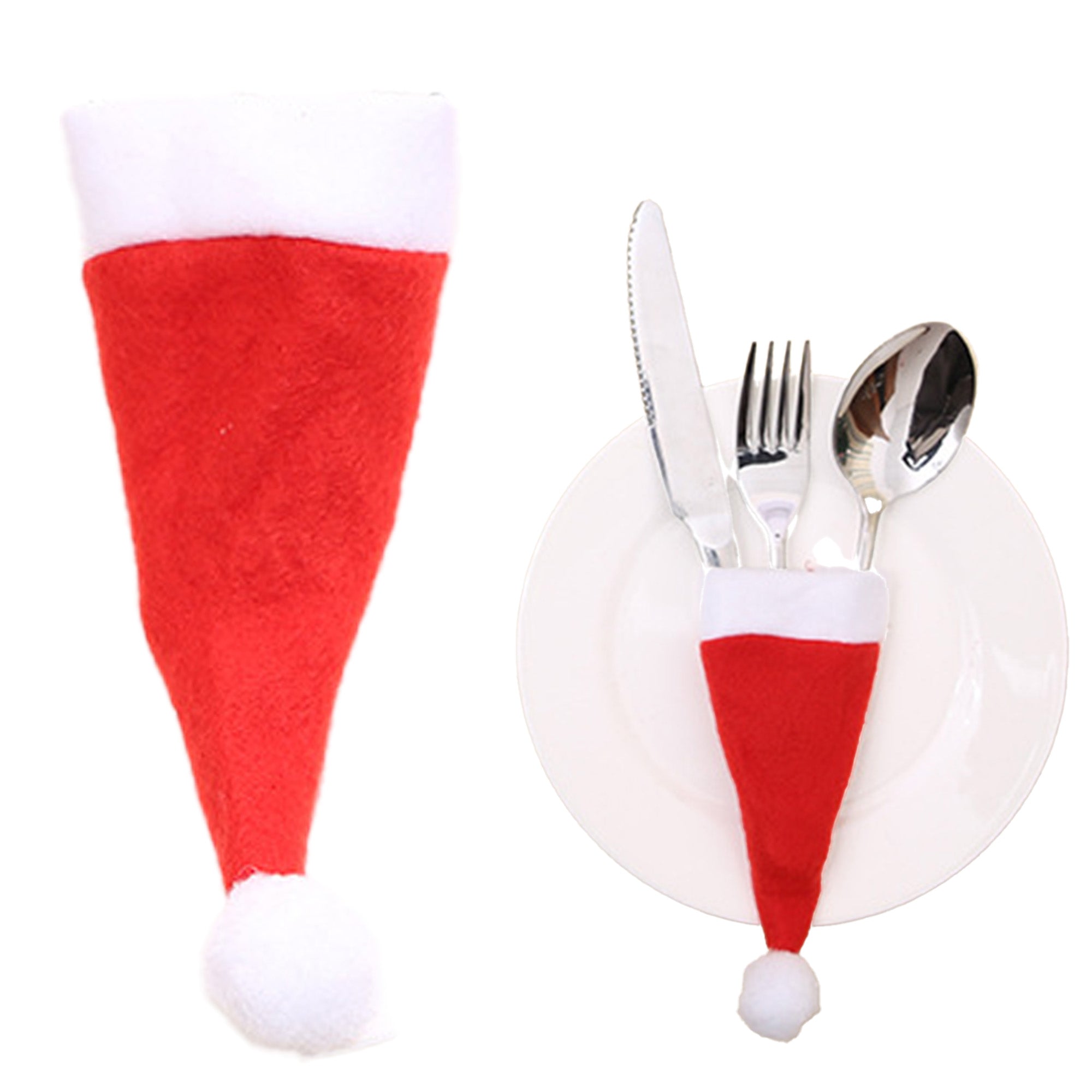 Christmas Festive Cutlery Hat Covers