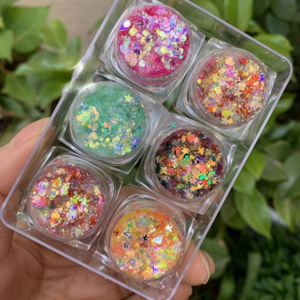 No Glue Kids Body Glitter Gel Biodegradable For Stage Dance