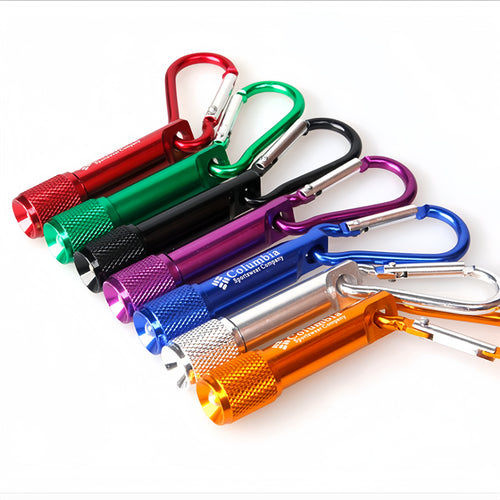 Aluminum Alloy LED Carabiner Flashlight