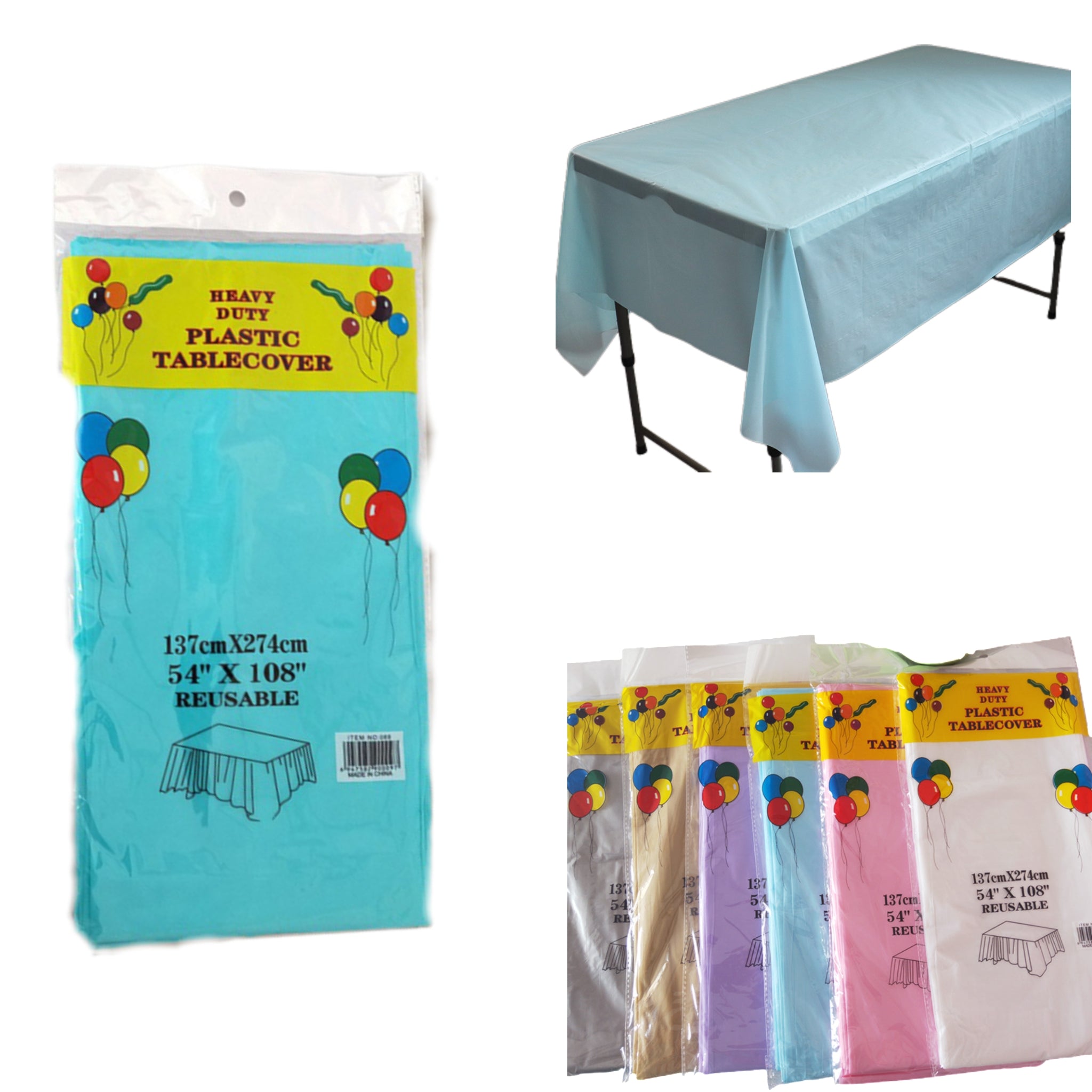 Disposable Solid Color Party Tablecloth