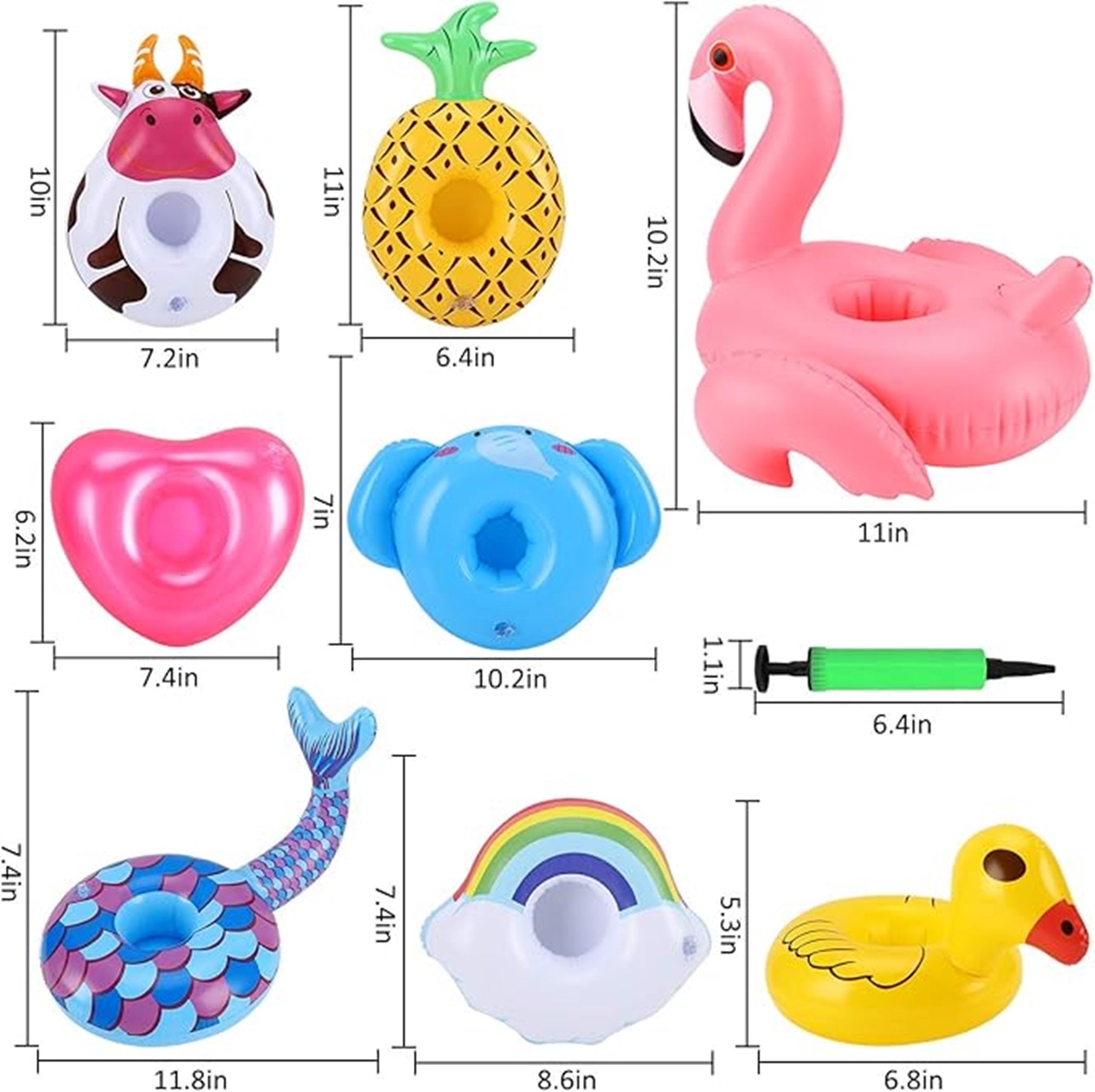 Inflatable All Kinds Of Floating Cup Holders Water Trays